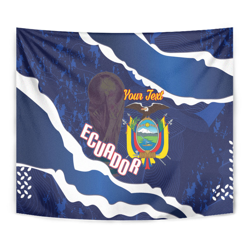 Custom Ecuador 2026 Football Tapestry Come On La Tri Grunge Style