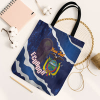 Custom Ecuador 2026 Football Tote Bag Come On La Tri Grunge Style