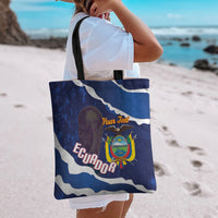 Custom Ecuador 2026 Football Tote Bag Come On La Tri Grunge Style