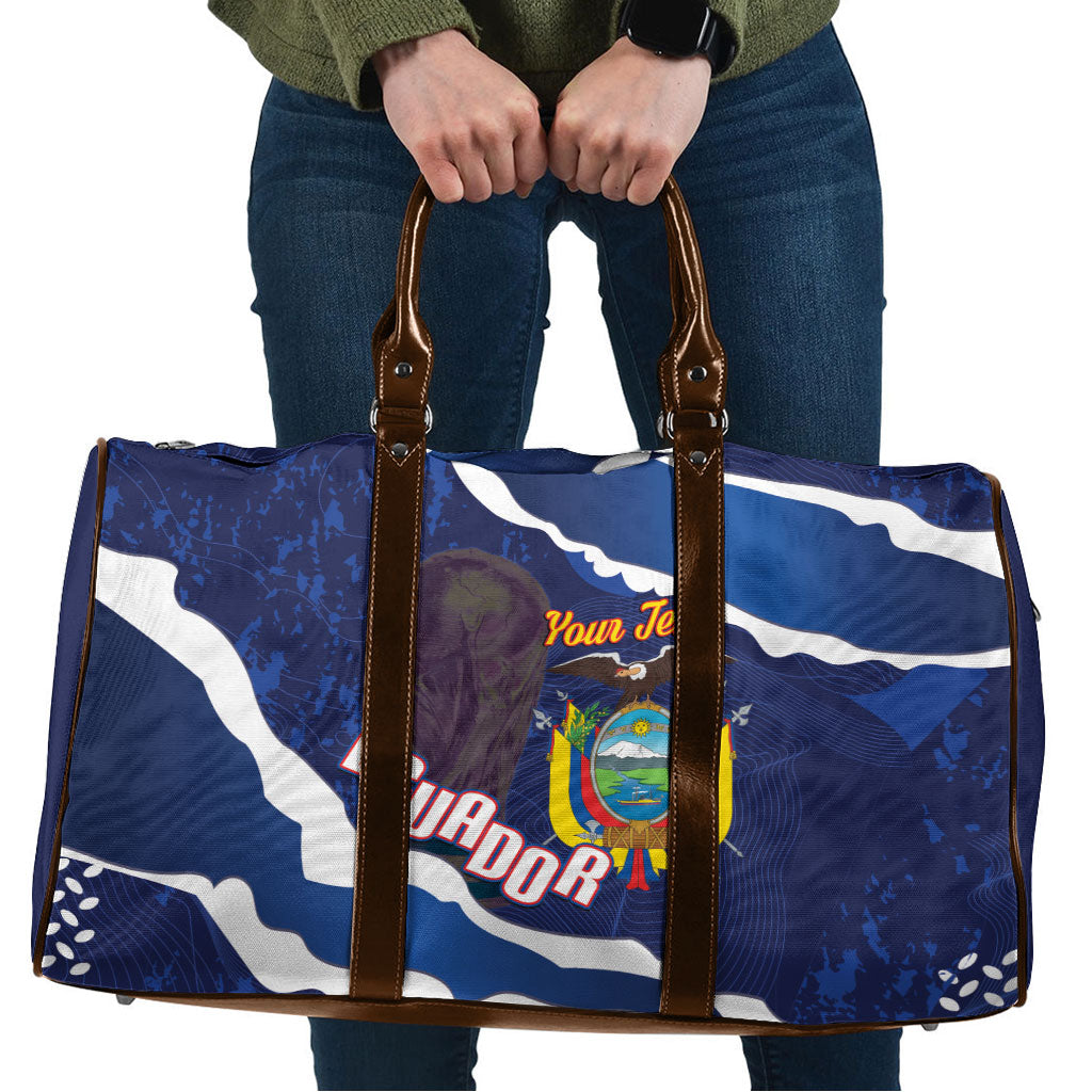 Custom Ecuador 2026 Football Travel Bag Come On La Tri Grunge Style