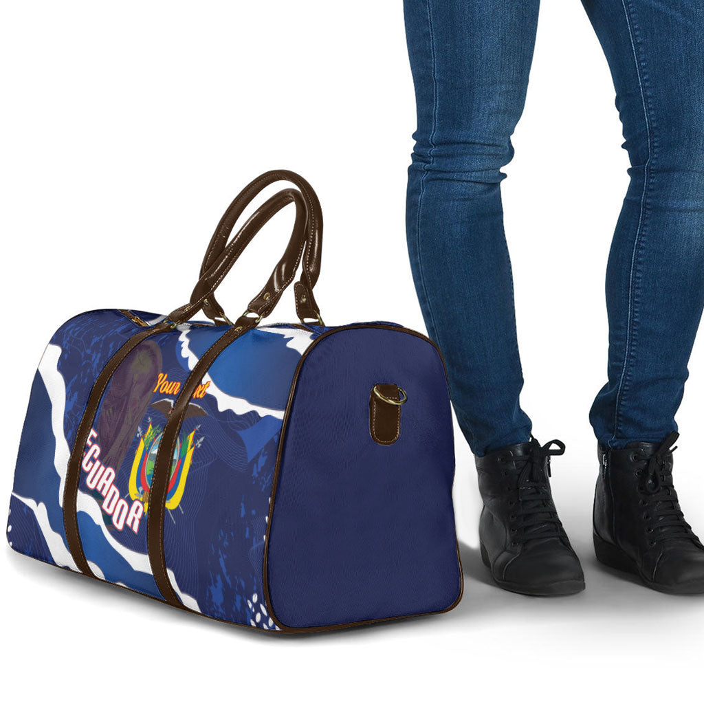 Custom Ecuador 2026 Football Travel Bag Come On La Tri Grunge Style