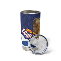 Custom Ecuador 2026 Football Tumbler Cup Come On La Tri Grunge Style