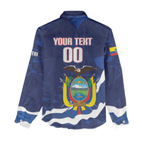 Custom Ecuador 2026 Football Women Casual Shirt Come On La Tri Grunge Style