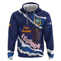 Custom Ecuador 2026 Football Zip Hoodie Come On La Tri Grunge Style