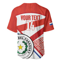 Custom Paraguay 2026 Football Baseball Jersey Come On La Albirroja