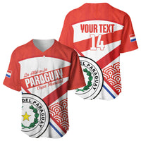 Custom Paraguay 2026 Football Baseball Jersey Come On La Albirroja