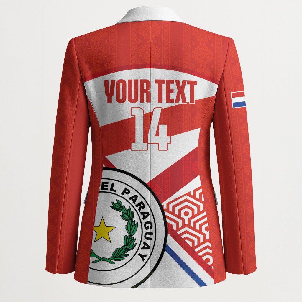 Custom Paraguay 2026 Football Blazer Come On La Albirroja