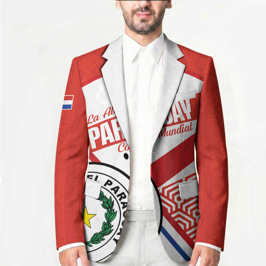 Custom Paraguay 2026 Football Blazer Come On La Albirroja