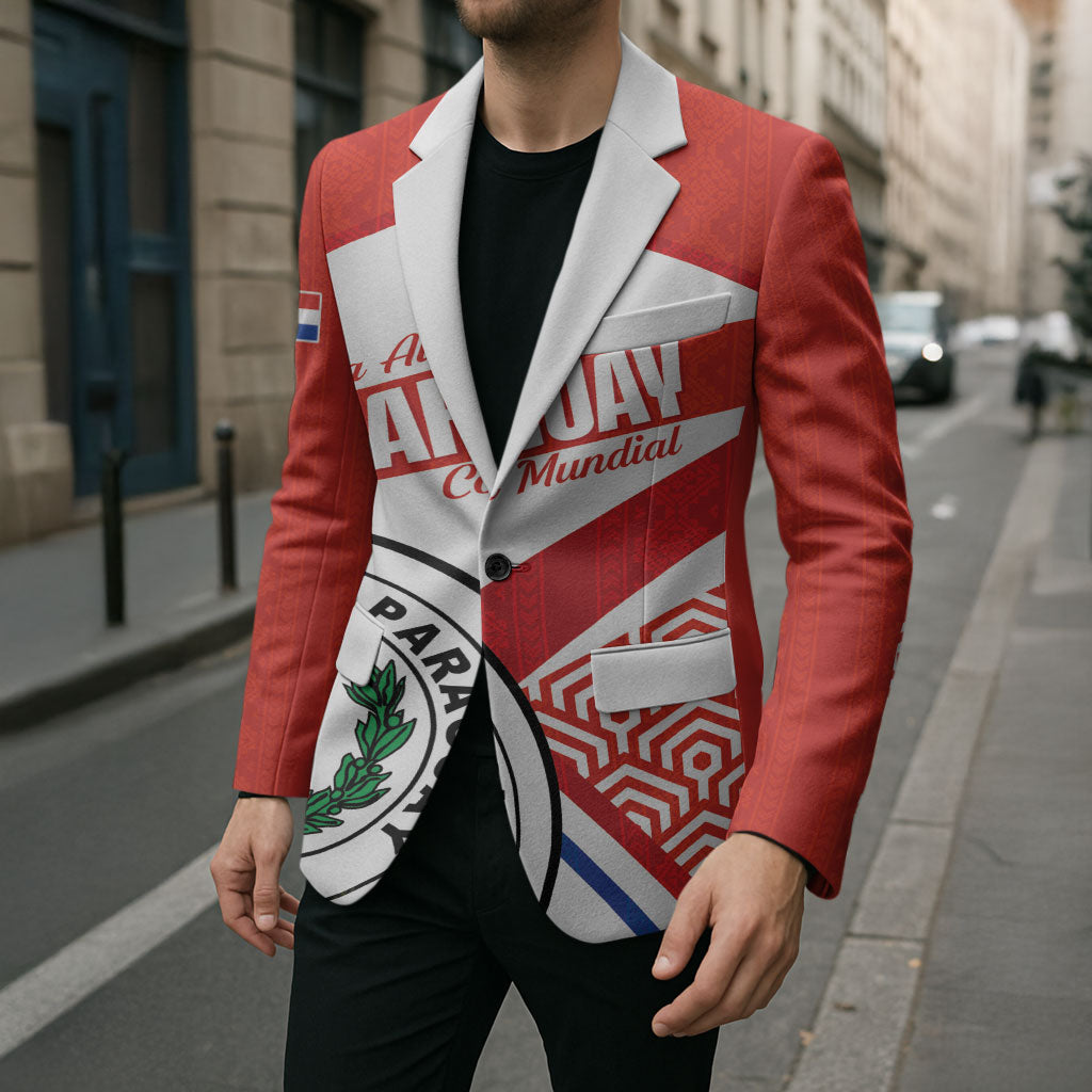 Custom Paraguay 2026 Football Blazer Come On La Albirroja