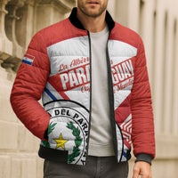 Custom Paraguay 2026 Football Bomber Puffer Jacket Come On La Albirroja