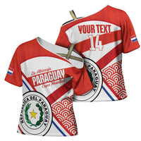 Custom Paraguay 2026 Football Cross Shoulder Shirt Come On La Albirroja