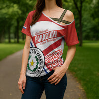 Custom Paraguay 2026 Football Cross Shoulder Shirt Come On La Albirroja