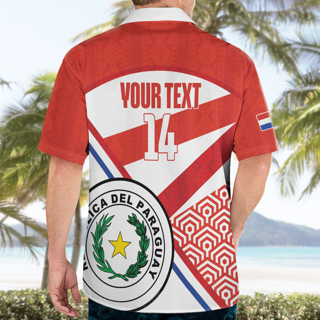Custom Paraguay 2026 Football Hawaiian Shirt Come On La Albirroja