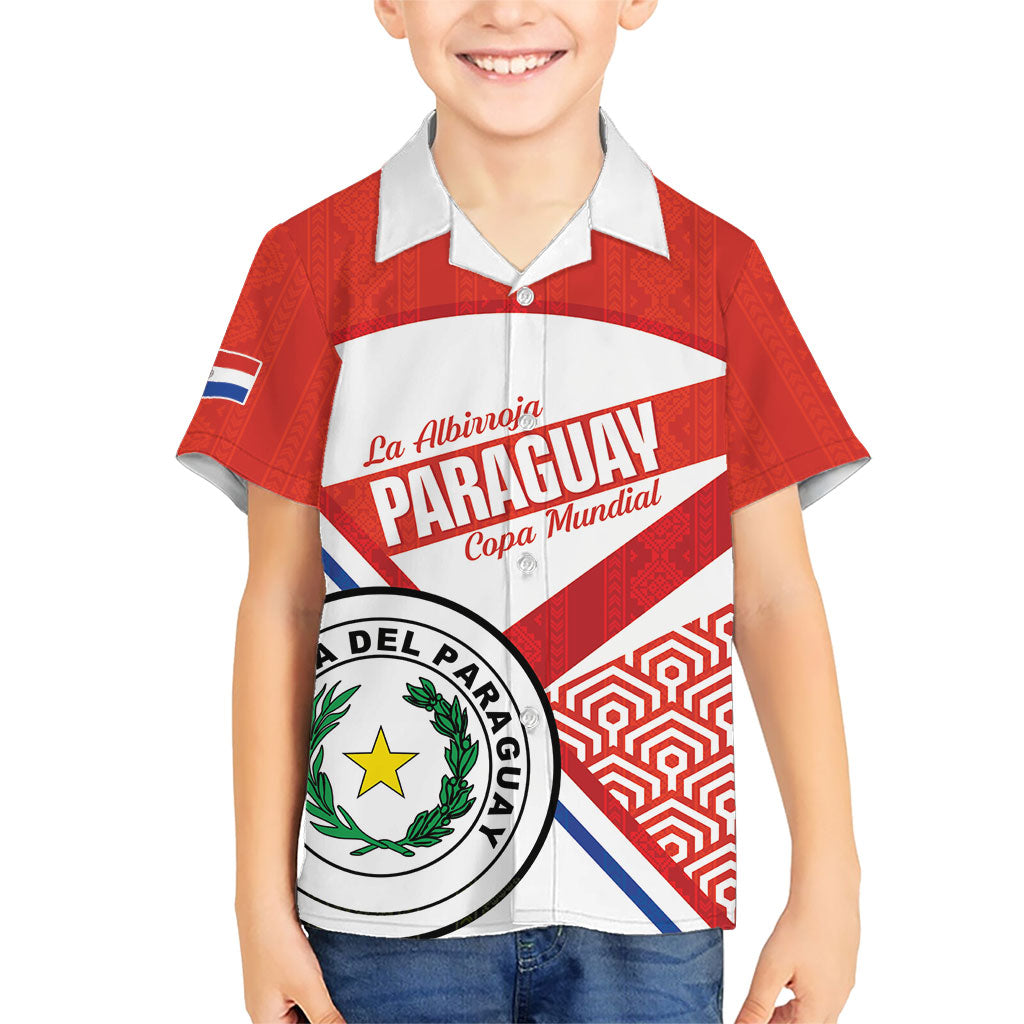 Custom Paraguay 2026 Football Hawaiian Shirt Come On La Albirroja