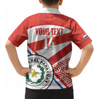 Custom Paraguay 2026 Football Kid Hawaiian Shirt Come On La Albirroja LT14