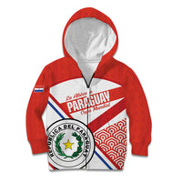 Custom Paraguay 2026 Football Kid Hoodie Come On La Albirroja