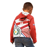 Custom Paraguay 2026 Football Kid Hoodie Come On La Albirroja