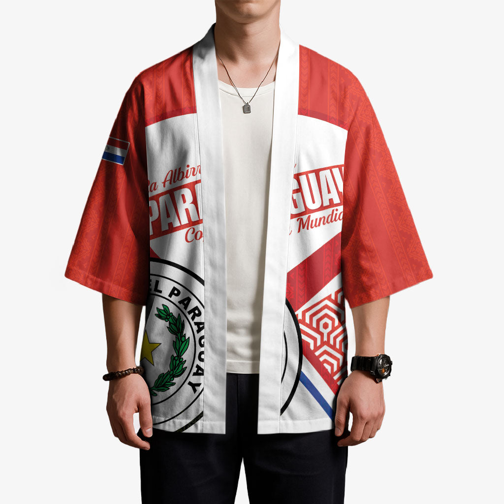 Custom Paraguay 2026 Football Kimono Come On La Albirroja