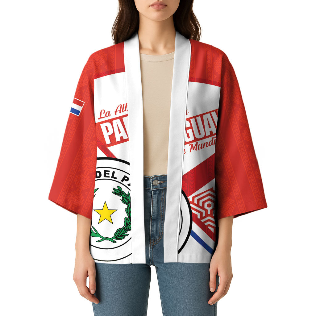 Custom Paraguay 2026 Football Kimono Come On La Albirroja