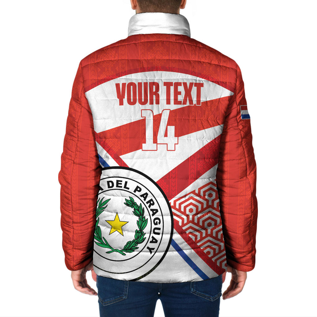 Custom Paraguay 2026 Football Padded Jacket Come On La Albirroja