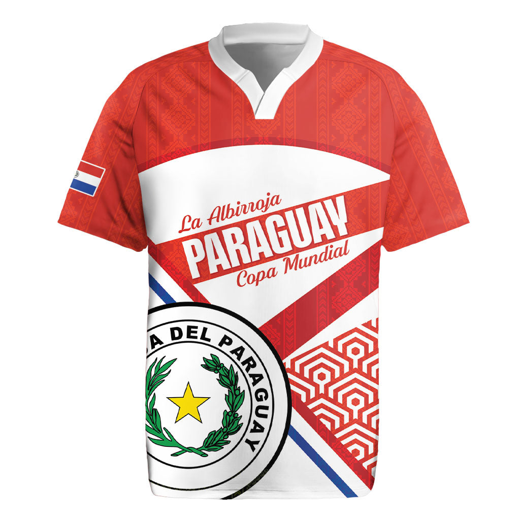 Custom Paraguay 2026 Football Rugby Jersey Come On La Albirroja