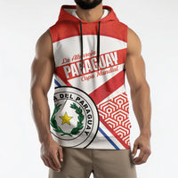 Custom Paraguay 2026 Football Sleeveless Hoodie Come On La Albirroja