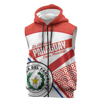 Custom Paraguay 2026 Football Sleeveless Zip Hoodie Come On La Albirroja