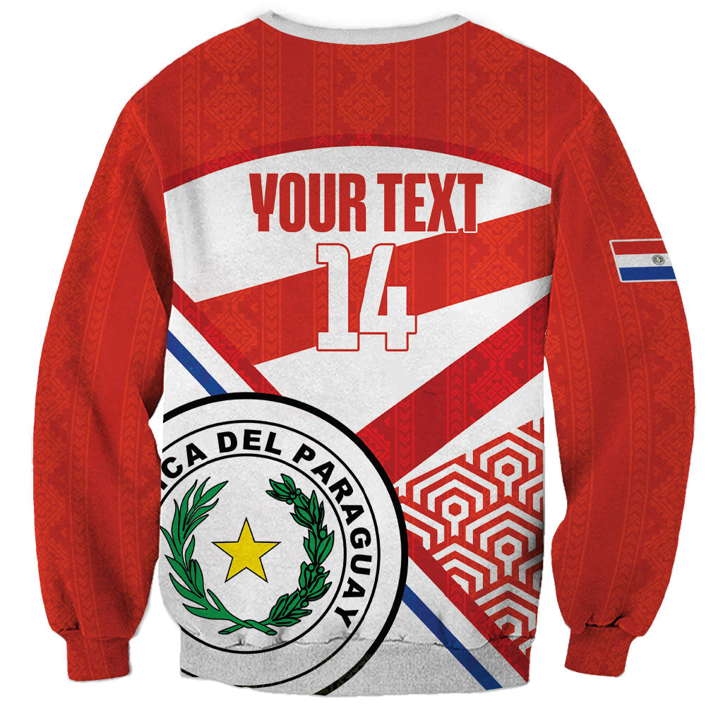 Custom Paraguay 2026 Football Sweatshirt Come On La Albirroja
