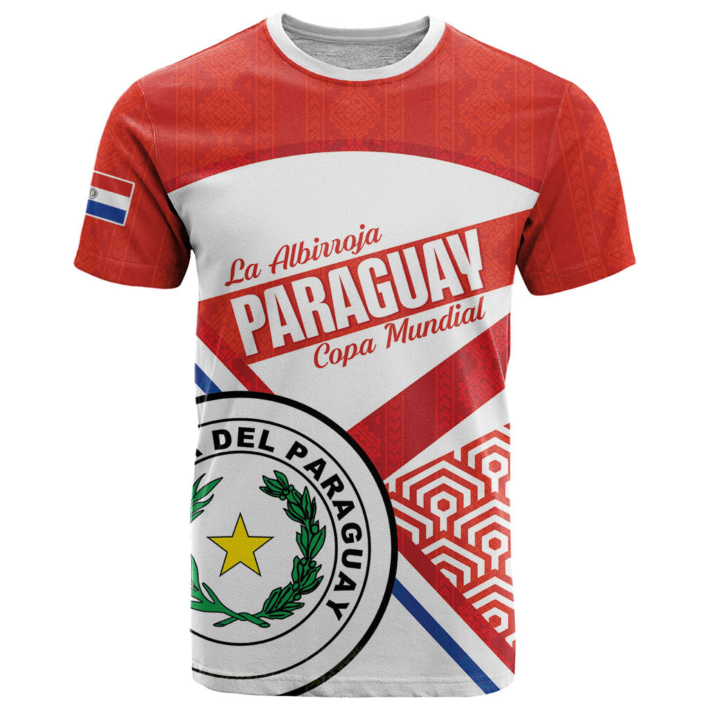 Custom Paraguay 2026 Football T Shirt Come On La Albirroja