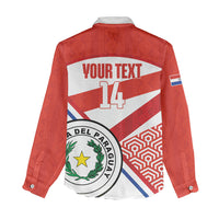 Custom Paraguay 2026 Football Women Casual Shirt Come On La Albirroja