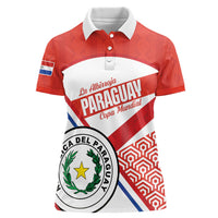 Custom Paraguay 2026 Football Women Polo Shirt Come On La Albirroja