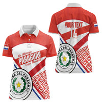 Custom Paraguay 2026 Football Women Polo Shirt Come On La Albirroja
