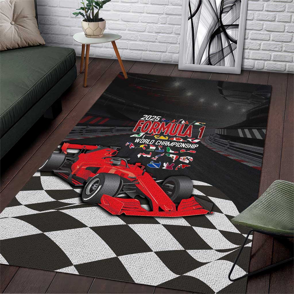 Racing Car 2025 Area Rug GP Circuits Born To Speed - Wonder Print Shop