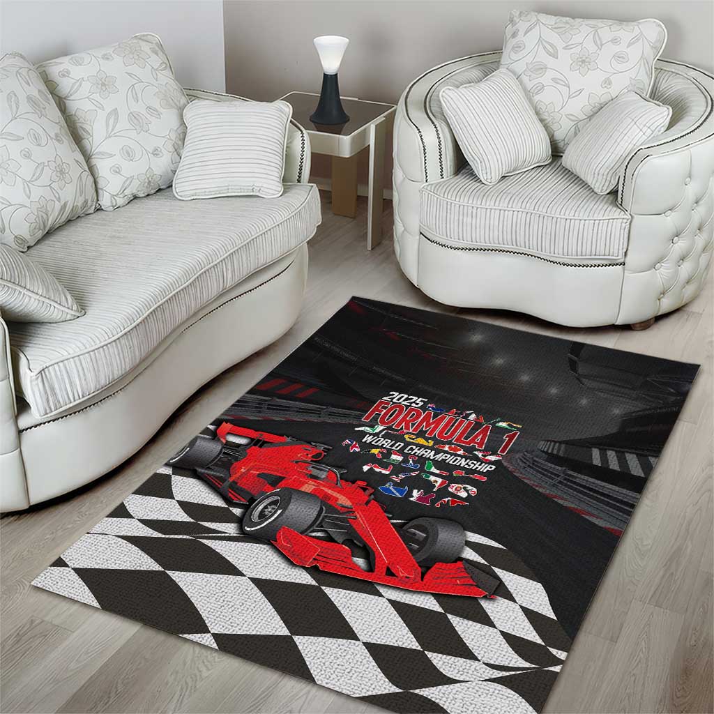 Racing Car 2025 Area Rug GP Circuits Born To Speed - Wonder Print Shop