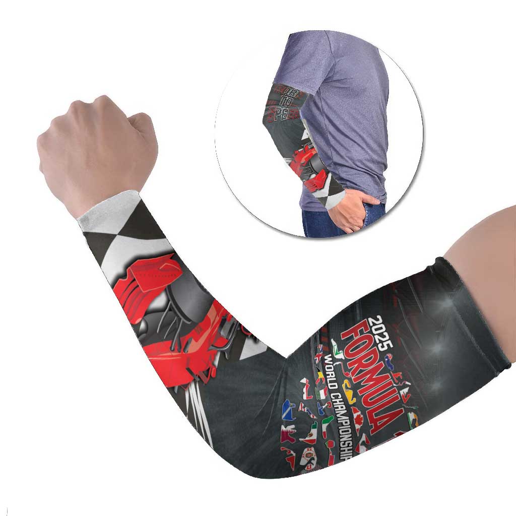 Racing Car 2025 Arm Sleeves GP Circuits Born To Speed - Wonder Print Shop