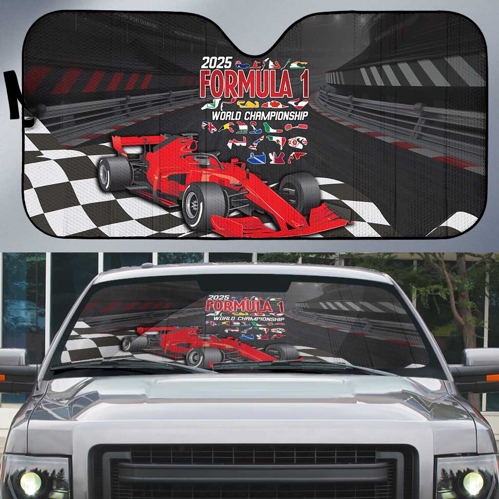 Racing Car 2025 Auto Sun Shade GP Circuits Born To Speed - Wonder Print Shop