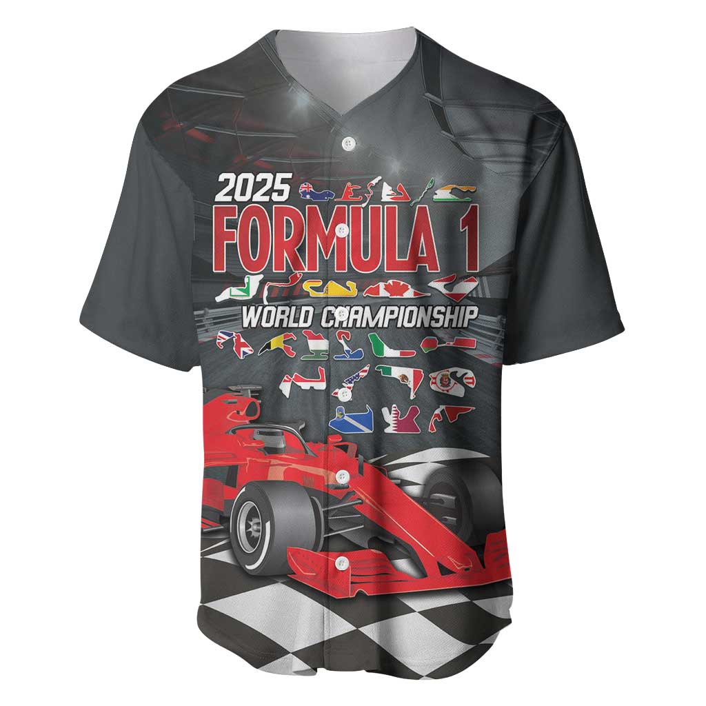 Racing Car 2025 Baseball Jersey GP Circuits Born To Speed - Wonder Print Shop
