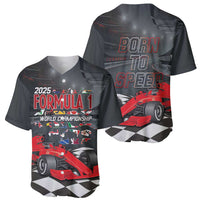 Racing Car 2025 Baseball Jersey GP Circuits Born To Speed - Wonder Print Shop