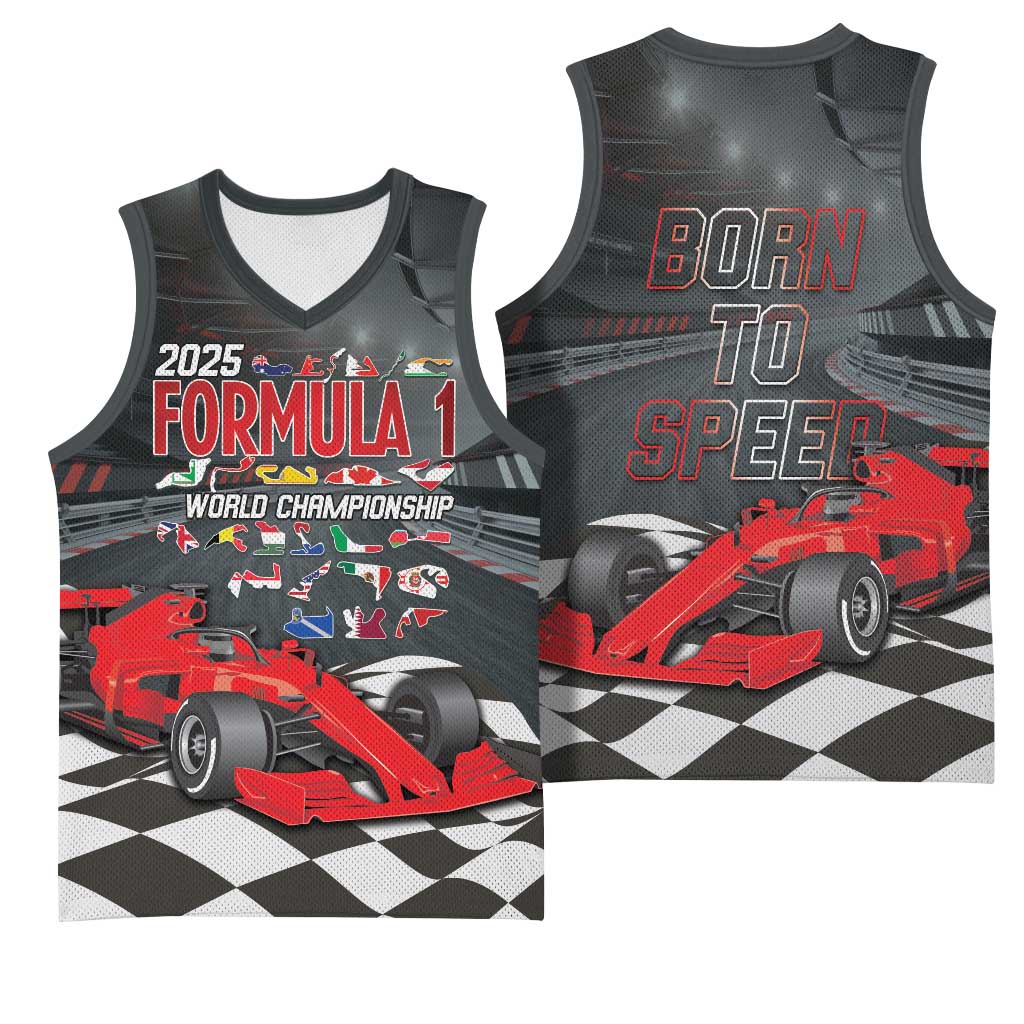 Racing Car 2025 Basketball Jersey GP Circuits Born To Speed - Wonder Print Shop