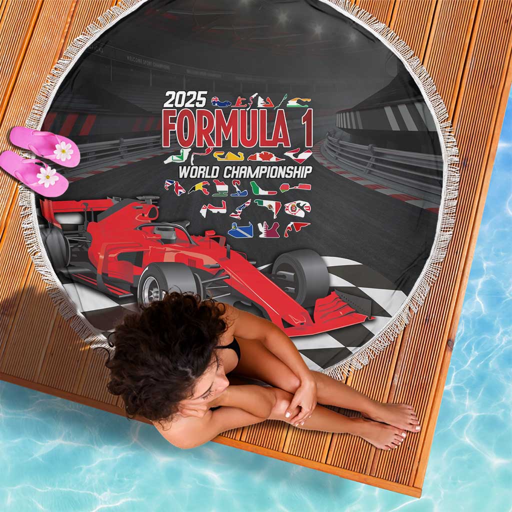 Racing Car 2025 Beach Blanket GP Circuits Born To Speed - Wonder Print Shop