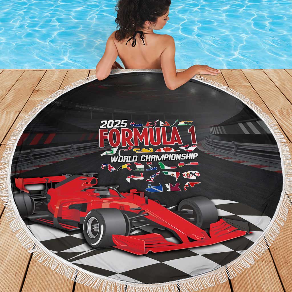 Racing Car 2025 Beach Blanket GP Circuits Born To Speed - Wonder Print Shop