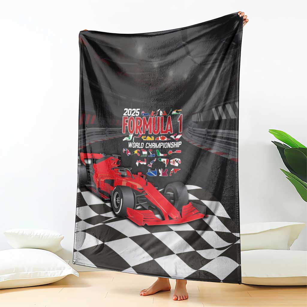 Racing Car 2025 Blanket GP Circuits Born To Speed - Wonder Print Shop