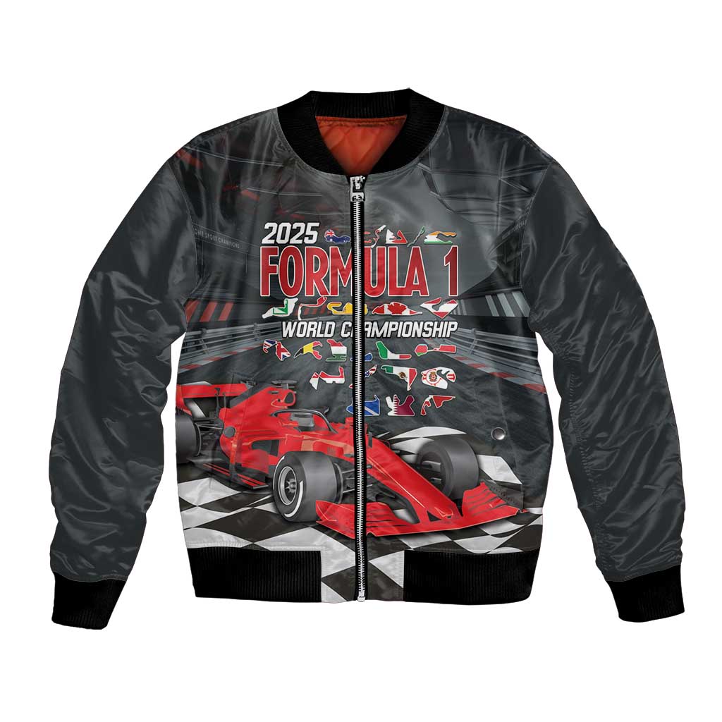 Racing Car 2025 Bomber Jacket GP Circuits Born To Speed - Wonder Print Shop
