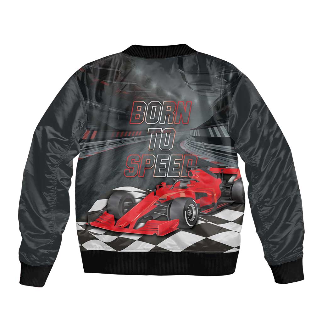 Racing Car 2025 Bomber Jacket GP Circuits Born To Speed - Wonder Print Shop
