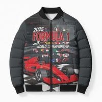 Racing Car 2025 Bomber Puffer Jacket GP Circuits Born To Speed - Wonder Print Shop