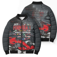 Racing Car 2025 Bomber Puffer Jacket GP Circuits Born To Speed - Wonder Print Shop
