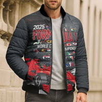 Racing Car 2025 Bomber Puffer Jacket GP Circuits Born To Speed - Wonder Print Shop