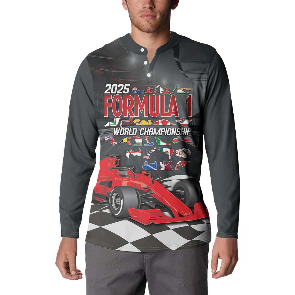 Racing Car 2025 Button Sweatshirt GP Circuits Born To Speed - Wonder Print Shop