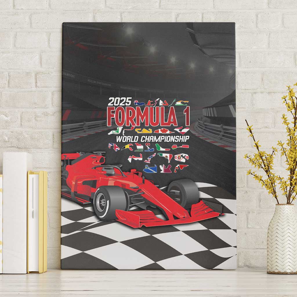 Racing Car 2025 Canvas Wall Art GP Circuits Born To Speed - Wonder Print Shop