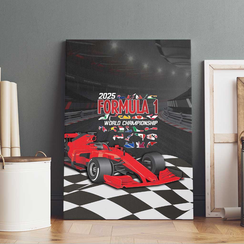 Racing Car 2025 Canvas Wall Art GP Circuits Born To Speed - Wonder Print Shop